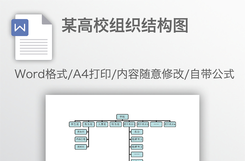 某高校组织结构图