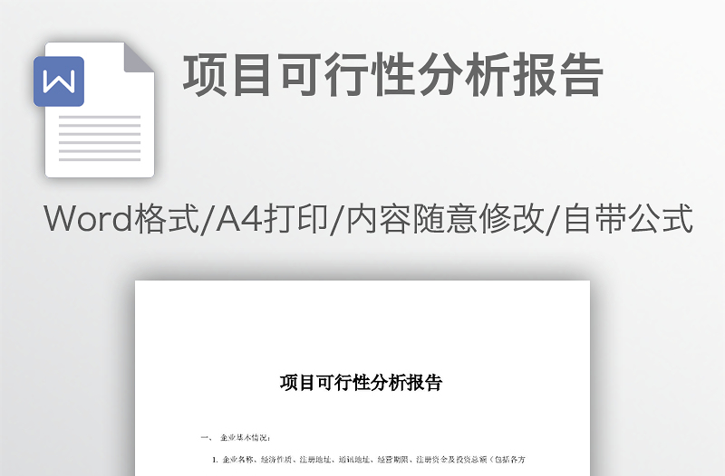 項目可行性分析報告