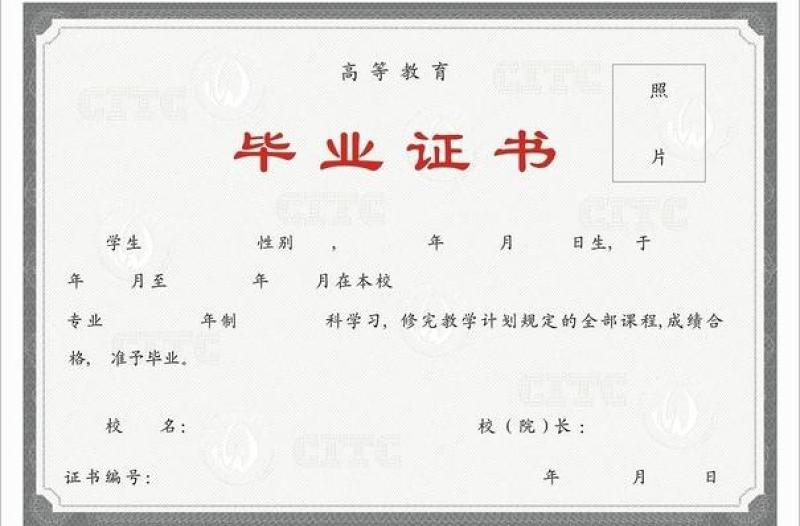大學畢業(yè)證書圖片