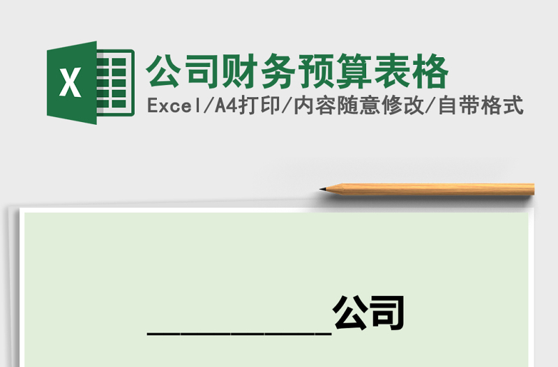 公司財務(wù)預(yù)算表格