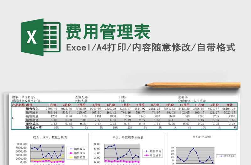 費(fèi)用管理表