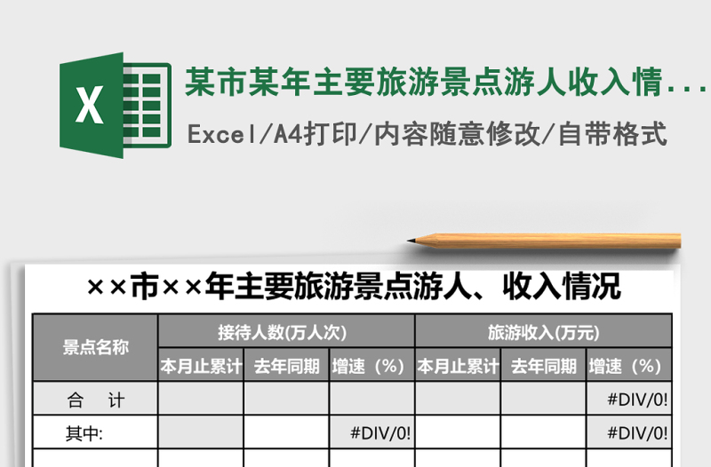 某市某年主要旅游景點(diǎn)游人收入情況