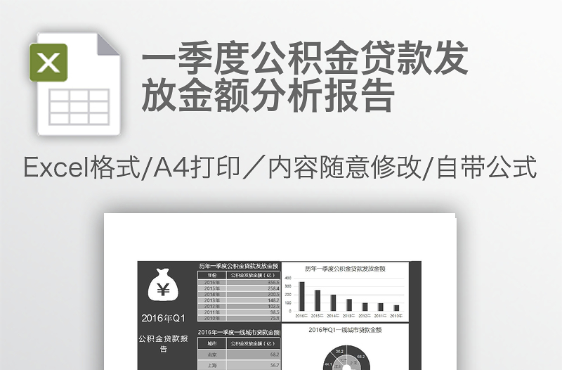 一季度公積金貸款發(fā)放金額分析報告