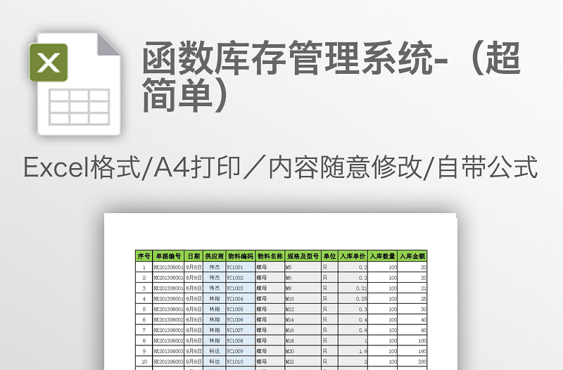 函數(shù)庫存管理系統(tǒng)-(超簡單)