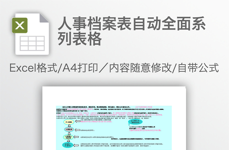人事檔案表自動(dòng)全面系列表格