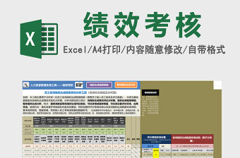 人力資源管理工具績效考核excel表格