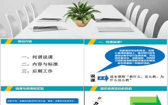 教師說(shuō)課培訓(xùn)課件ppt模板