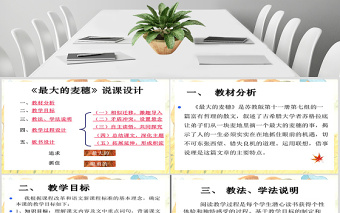 最大的麥穗說課課件PPT