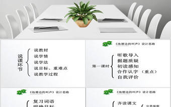 池塘邊的叫聲說課課件PPT