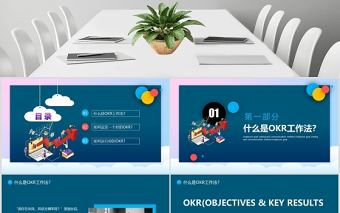 OKR工作法目標與關鍵成果法PPT模板