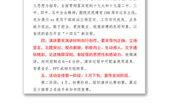 2021慶祝建黨一百周年演講比賽方案