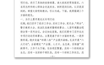 在作風整頓提升專項行動動員部署會上的講話Word下載