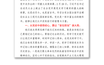 村支部書記黨課：學(xué)黨史悟初心，以“三個首位”起步開局 (1)