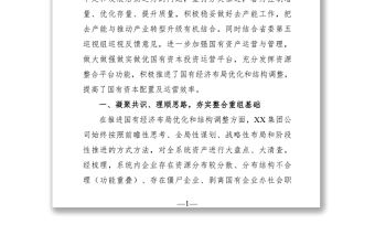 集團公司經驗交流材料-重組整合再提升蹄疾步穩抓實效