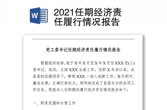 高校书记经济责任报告2022年