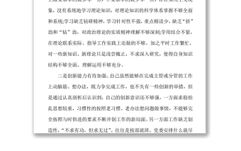 作風建設個人問題清單及整改措施