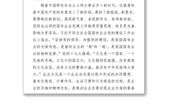 關(guān)于企業(yè)文化建設(shè)工作開展情況報告（國有企業(yè)黨的建設(shè)工作會議五周年“回頭看”）