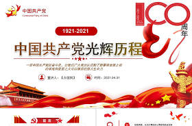 2021黨史動(dòng)態(tài)ppt模板