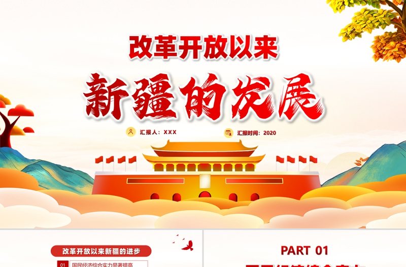 2021改革開放以來新疆的發(fā)展PPT