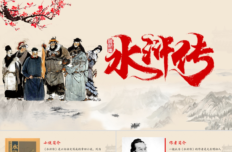 2021四大名著之水滸傳名著導(dǎo)讀PPT