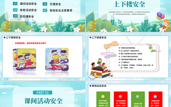 2023校園安全教育知識(shí)PPT卡通風(fēng)小學(xué)生校園安全教育主題班會(huì)安全知識(shí)課件模板下載