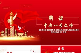 2021年中央一號文件全面推進(jìn)鄉(xiāng)村振興脫貧攻堅黨課PPT