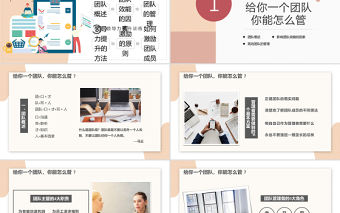 團隊管理和領導力修煉PPT簡約風企業員工團隊管理培訓課件模板