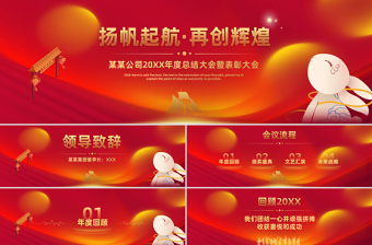 2023揚帆起航再創(chuàng)輝煌公司年終總結(jié)大會暨表彰大會PPT模板