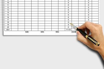 員工工資表Excel表格