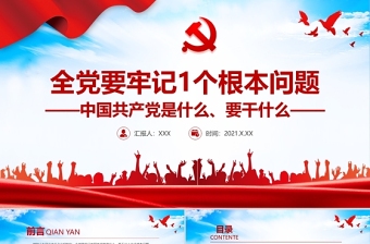 2022中国共产党的性质宗旨PPT