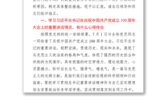 2021國企黨支部組織委員專題組織生活會(huì)剖析材料y