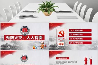 消防安全知識培訓PPT模板