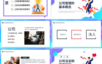 2022新公司法培訓PPT簡約時尚風公司法培訓課件模板