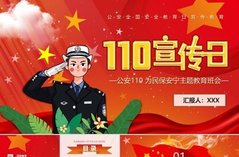 2022人民警察节PPT背景