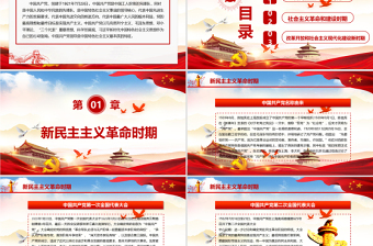 紅的簡約黨政風黨的光輝歷程熱烈慶祝中國共產黨成立一百周年PPT模板