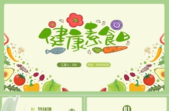 素食馆年会ppt