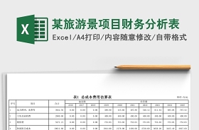 2021財務分析表模板