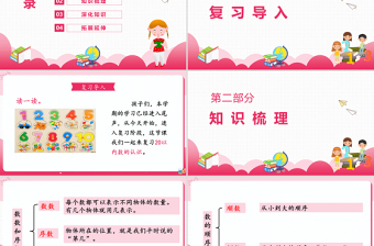 20以?xún)?nèi)數(shù)的認(rèn)識(shí)人教版小學(xué)數(shù)學(xué)一年級(jí)上冊(cè)總復(fù)習(xí)數(shù)與代數(shù)（一）