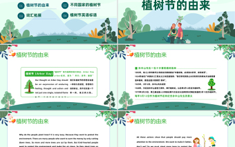 2023植樹節(jié)PPT卡通風(fēng)3月12日植樹節(jié)知識介紹主題活動(dòng)班會(huì)課件模板