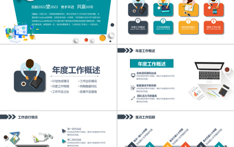 2023年工作總結(jié)匯報工作計劃PPT模板