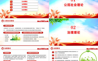 2023綠色城市社區治理PPT清新簡約風讓城市更美好城市社區治理專題課件模板下載