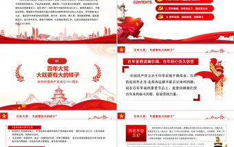 百年恰是風(fēng)華正茂PPT紅色黨政風(fēng)熱烈慶祝中國共產(chǎn)黨成立101周年專題黨課課件模板