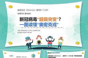一圖讀懂“奧密克戎”PPT疫情防控之新冠病毒奧密克戎變異株知識宣傳課件