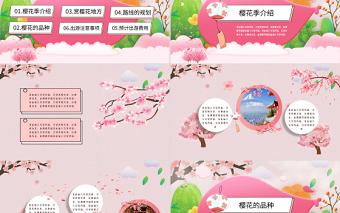 櫻花季PPT粉色簡(jiǎn)約文藝小清新旅游活動(dòng)策劃通用模板