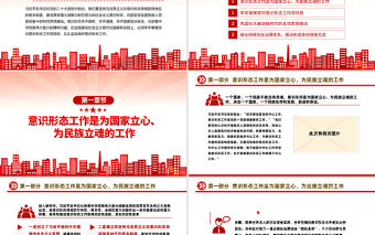 2023建設(shè)具有強大凝聚力和引領(lǐng)力的社會主義意識形式PPT紅色黨政風(fēng)學(xué)習(xí)宣傳貫徹黨的二十大精神專題黨課課件模板