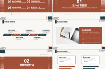 复古港风年终工作总结汇报PPT模板