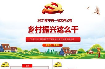 2021中央一號文件解讀全面實施鄉村振興戰略PPT