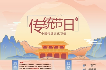 中國傳統(tǒng)節(jié)日PPT國潮風(fēng)中國文化傳統(tǒng)節(jié)日介紹主題班會(huì)通用模板