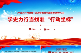 2021學(xué)史力行找準(zhǔn)行動(dòng)坐標(biāo)黨員干部學(xué)黨史專(zhuān)題黨課ppt下載