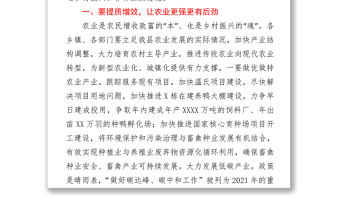 縣委書記在一季度鄉(xiāng)村振興工作推進會上的講話